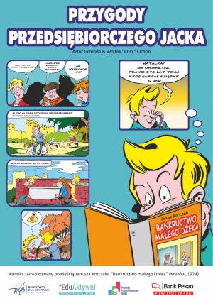 Komiks Przygody przedsiębiorczego Jacka (okładka) PNG